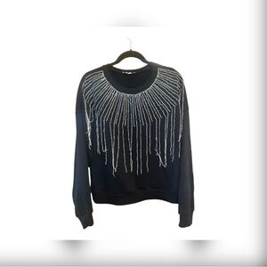 Zara Black Textured Top